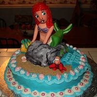 Ariel Birthday Cake Little bio about me- I have really had no formal training on cake decorating besides a Wilton Course 1 Class. I just love to experiment and...