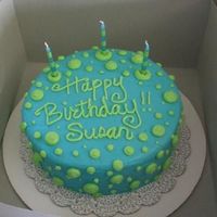 Polka Dot Birthday Cake 