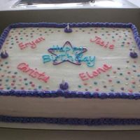 Group Birthday Cake I made this cake for another office party.