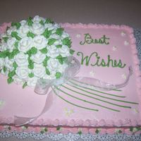 000_0081.jpg I did this bridal shower cake for my cousin's wedding shower! The pink background and white flowers matched the plates and cups...