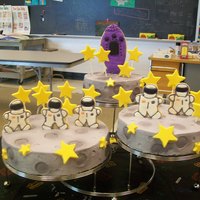 Outer Space I did this cake for my son's school. Their theme for the year was "Space" and they had a special "theme rotaion day&...