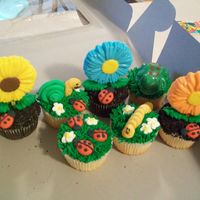 Bugs And Flowers Cupcakes I made these cupcakes for a friend of mine who wanted to celebrate three of her children's birthday together. Since she had to combine...