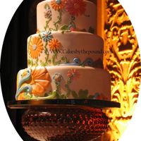 Retro Style Wedding Cake The bride and groom gave us a record album for inspiration and pretty much let us go at it.