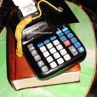 Calculator Cake This was for a grad who was going on to accounting school, hence the calculator.