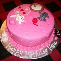 Kittens Cake Wasc with buttercream and fondant accents. Birthday cake for a 2 yr old. First fondant kittens. Thanks to all that have posted pics of your...