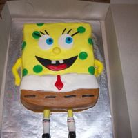 Spongebob And Patrick Cakes Made for a little boy's 4th birthday. White and Chocolate WASC with buttercream frosting.