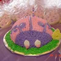 Ladybug Smash Cake For 1St Bday Here is the smash cake to match cake. I was very happy with it. I used the wilton sport ball pan. My niece loved it