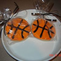 Basket Ball Cookies Made these for my nephews team.