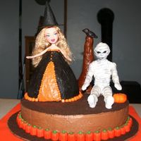 Halloween Birthday Cake Made for my neighbor's grandkids