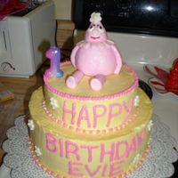 Dsci1095.jpg "Yo Gabba Gabba" cake that I threw together. Buttercream and MMF.