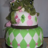 Brother's Weddong Shower My brother and his fiance had their joint shower not too long ago and this was the cake I made for them. I wanted to use my new diamond...