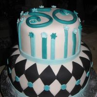 Splendid 50Th Birthday A cake for a very good friend's mom. She wanted something very neat and 'cool' since this would be a milestone and a big...