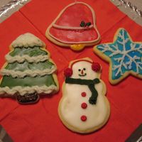 Christmas Cookies These were fun and sparkly. The cookies were very 3D and the noses of the snowman stood straight up. They were difficult to stack, but with...
