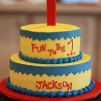 Fun To Be 1 Cake This cake was based on a "Fun to be 1" hat.
