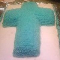 First Cake This is actually a practice cake for my grandson's christening. And my first cake!