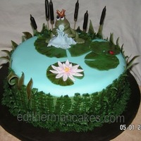 Frog Prince Baby Shower Cake Thank you for all the inspiration I got here on cc. from the best!