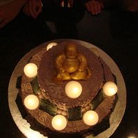 Budah Cake 3 I used tea light for meditation candles