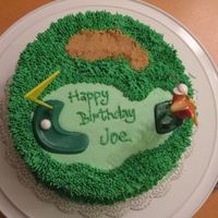 Golf Cake Chocolate Stout Cake w/Chocolate Mousse filling-Buttercream Icing