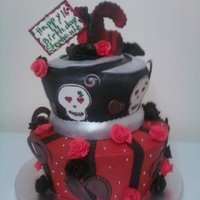 Gothic Sweetsixteen The original version of this cake is from charm city cakes.