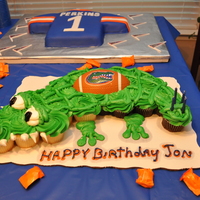 Gator Cupcakes Florida Gator cupcakes from WALMART! Very cute