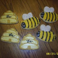 Honeybees And Beehives These cookies were for a church class lesson the "The 7 Be's" I mad the bee template myself.