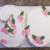 30 pink and white 30th b-day.