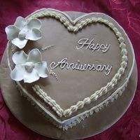 Chocolate Heart chocolate heart shaped sponge chocolate fondant covering with 2 dog roses