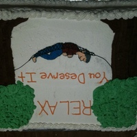 Relax For my dad's retirement. I was up late finishing it and ended up making the trees way to big, but Dad still loved it~