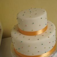 Using My Little Non Pareils On White Round Fondant 