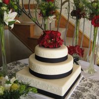 Black/white Wedding Cake 