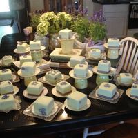 Mini Cakes Bridal shower mini cake.