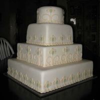 Art Deco Design I was asked to copy a cake by a wonderful local cake designer. It wasn't quite as good, but I had fun trying.