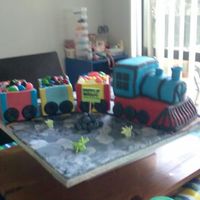 3D Train Cake this is my first attempt at a 3d cake
