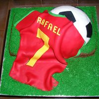 Soccer Ball And Shirt The number 7 on the tshirt is the future number of Cristiano Ronaldo on the portuguese selection!