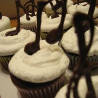 Music Note Cupcakes This was my first attempt with piping melted chocolate. I have done it one other time since then and had better control. **HInt: Pipe a...