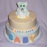 Teddy Bear Cake The bear and I had a late night!!! That is all I have to say.