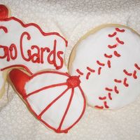 Cardinals Cookies Playing around with different Cookies - We just got Cards tickets - yay!!!!