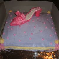 Pillow And Shoe Chocolate cake with white chocolate buttercream frosting. I thought it was going to be fighting with flavors, but it was actually really...