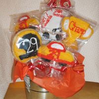 Nascar Cookies Kevin Harvick cookie bouquet for co-worker