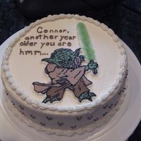 Yoda Cake My 2nd FBCT. For my nephew who loves Star Wars. Thank you CCers for the instructions on how to do FBCT and for the inspiration of other...
