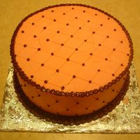 Pink And Brown An 8" cake I made for an auction, all buttercream. Thanks for looking.