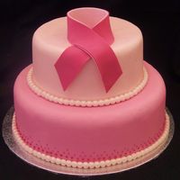 Pink Ribben a special cake for the woman