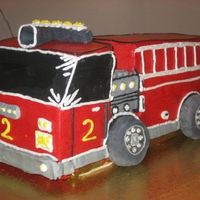 Red Firetruck All buttercream decorations