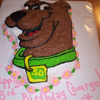 Girly Scobby Doo This friend of mine wanted her granddaughters cake to be girly but scobby doo, so I think I made her proud to give this to her.