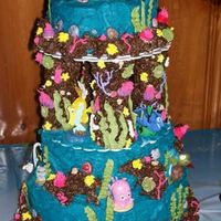 Finding Nemo Coral Reef This is the first cake i have ever made. It was for my daugther's 1st birthday. As you can see there are many things i need to work on...