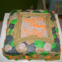 Nature Cake Triple chocolate cake with yummy chocolate buttercream. Everything is buttercream.