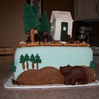 Camp Curry, Yosemite My dad loves camping at Camp Curry at Yosemite mountain so I recreated the camp grounds. The pine trees are huge pretzels with the salt...