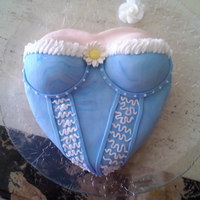 Bustier Cake I had fun showing my sister in-law how to make bustier cake. Mocha cake with MMF.