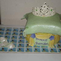 Princess And The Frog Theme Mom wanted a pillow cake for her lil princess but the colors from the princes and the frog theme.White cake w/ lemon filling topped w/...
