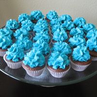 Mini Cupcakes Left over batter and left over icing.